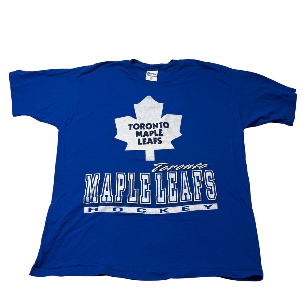 Vintage 90s Toronto Maple Leafs Pro Player USA Single Stitch T Shirt XL NHL